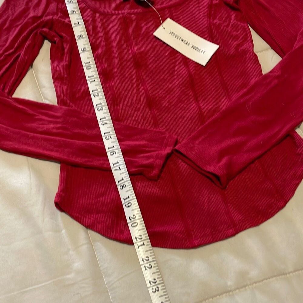 NWT Streetwear Society Long Sleeve fitted t-shirt - Picture 7 of 9